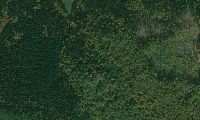 Rabštejn – letecký pohled