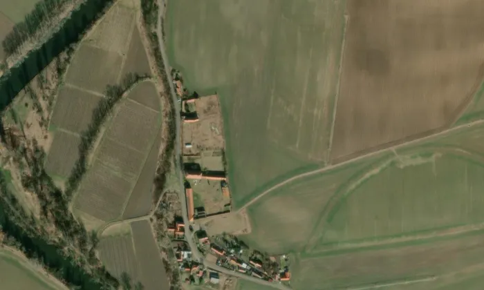 Rybňany – letecký pohled
