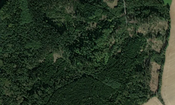 Skála – letecký pohled