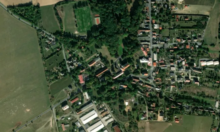 Slabce – letecký pohled