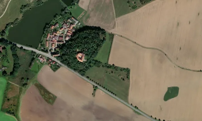 Střela – letecký pohled