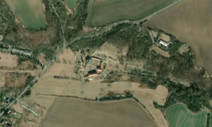 Staňkovice – letecký pohled