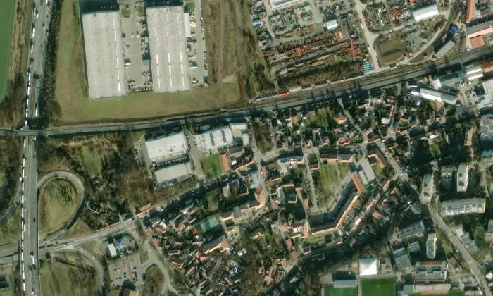 Statek čp. 798 – letecký pohled
