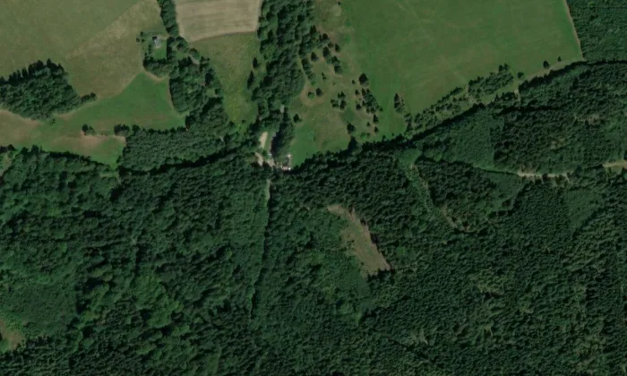 Stopy pod Smrkem – letecký pohled