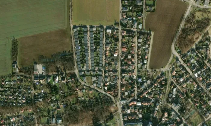 Stropnická – letecký pohled