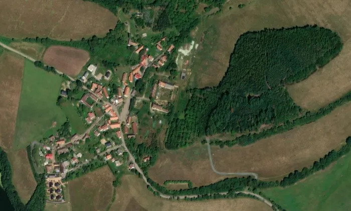 Suchdol – letecký pohled