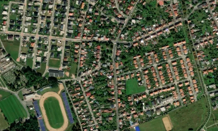Svítkovský park – letecký pohled