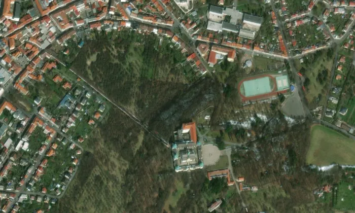 Svatohorská rezidence – letecký pohled