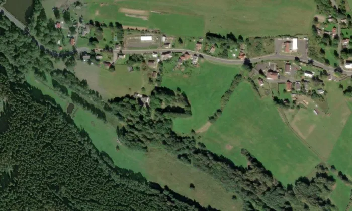 Svatovítský zámek – letecký pohled