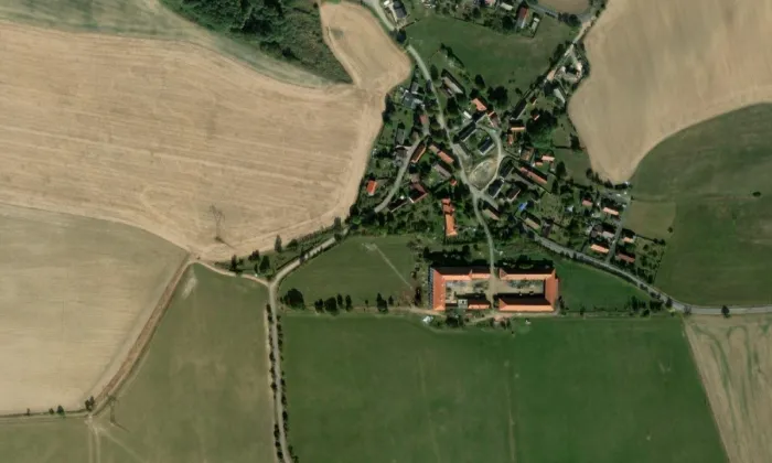 Svinná – letecký pohled