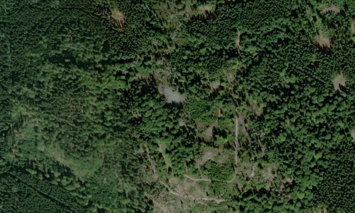 Třemšín – letecký pohled