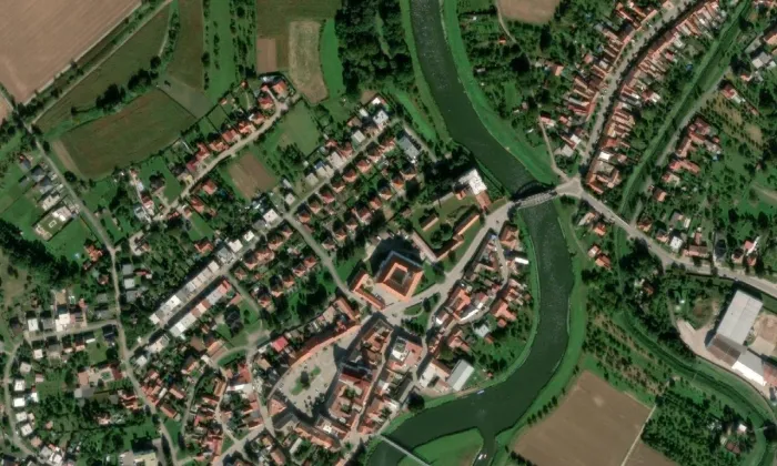 Uherský Ostroh – letecký pohled