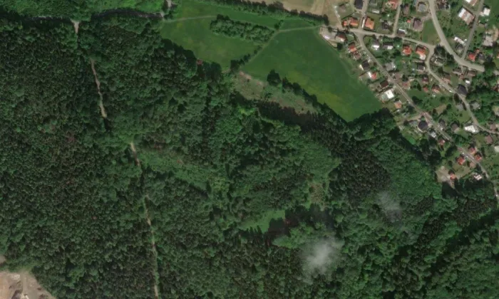 Velešov – letecký pohled