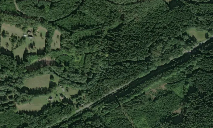 Vimberk – letecký pohled