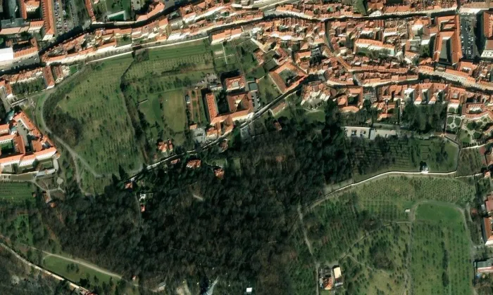 Vlašská – letecký pohled