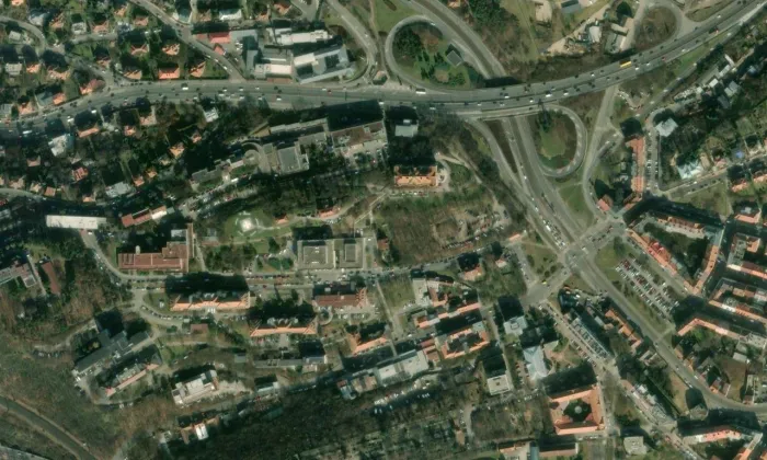 Vychovatelna – letecký pohled