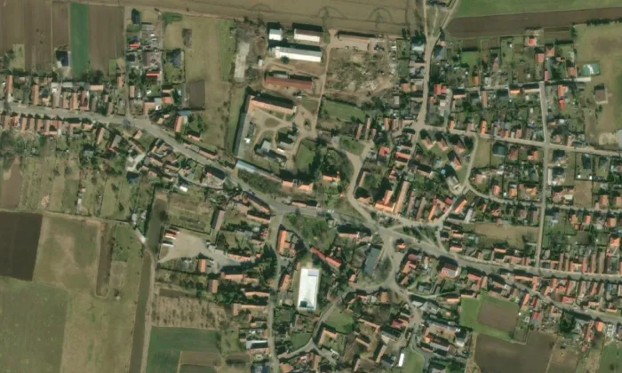 zámek Cítov – letecký pohled