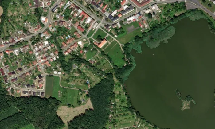 zámek Chropyně – letecký pohled