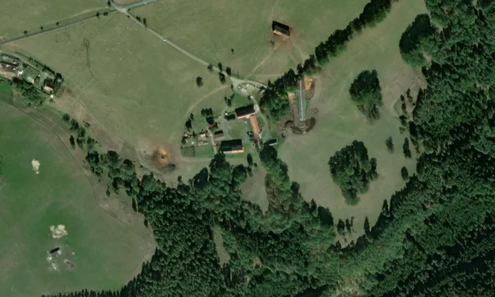 zámek Daňkov – letecký pohled
