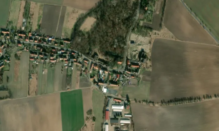 zámek Dobříčany – letecký pohled