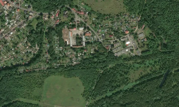 zámek Janov – letecký pohled