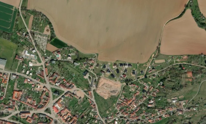 zámek Jaroměřice – letecký pohled