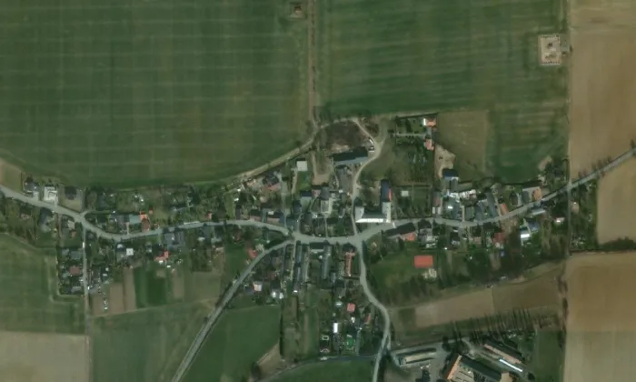 Zámek Jezdkovice – letecký pohled
