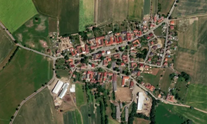 zámek Libkova Voda – letecký pohled