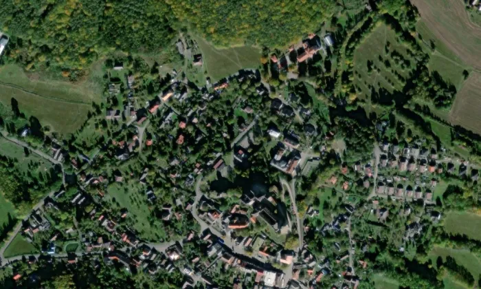 zámek Lipnice nad Sázavou – letecký pohled