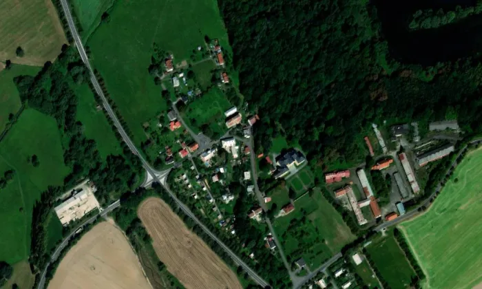 zámek Nová Horka – letecký pohled