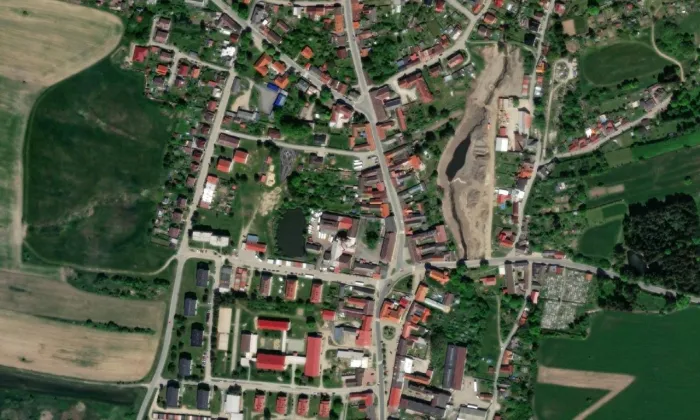 zámek Studená – letecký pohled