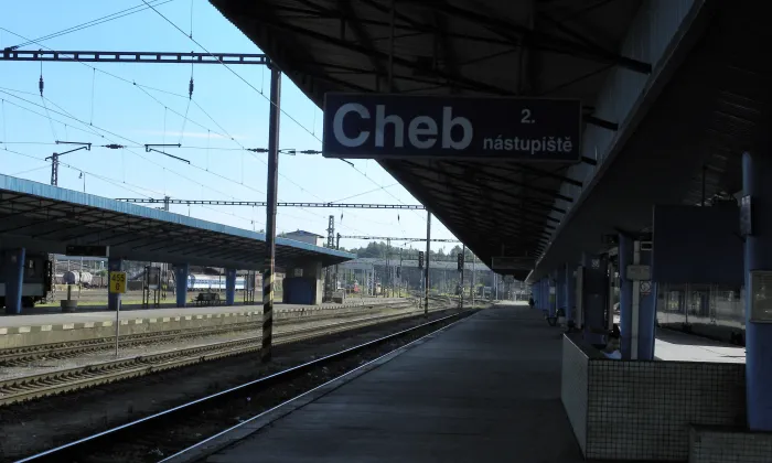 Areál železniční stanice Cheb