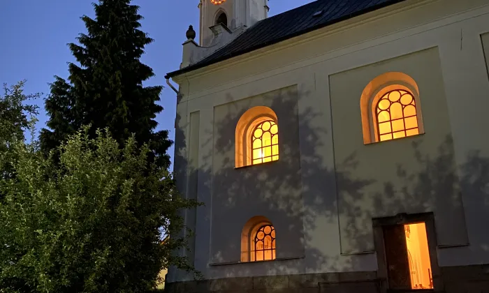 evangelický kostel v Hošťálkové