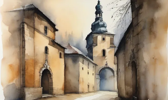 Čížkovice – akvarel