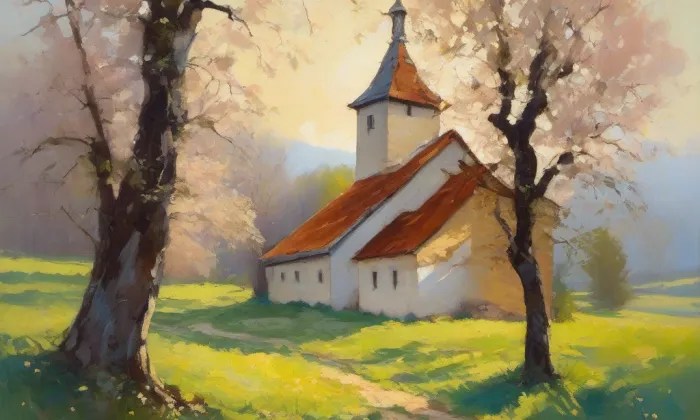 Ďáblický hřbitov – spring