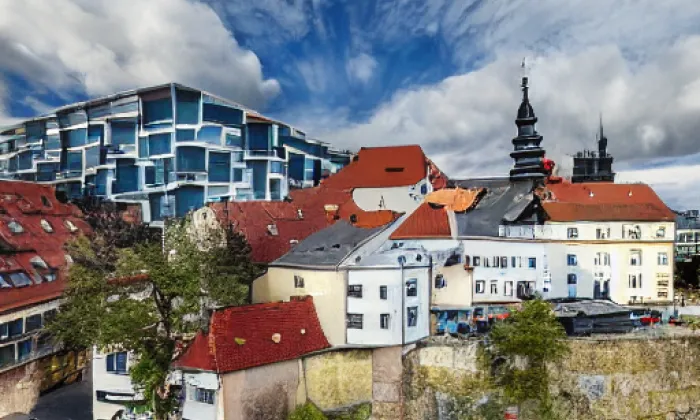 Želivský klášter – noc