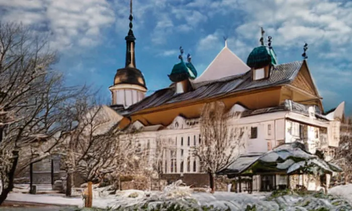 Želivský klášter – winter
