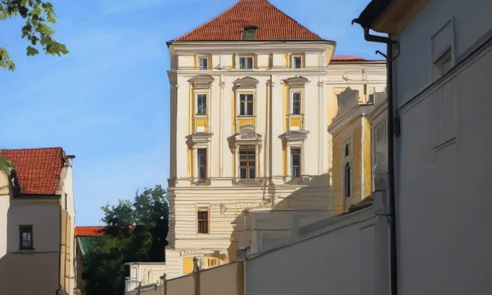 Černínská – akvarel