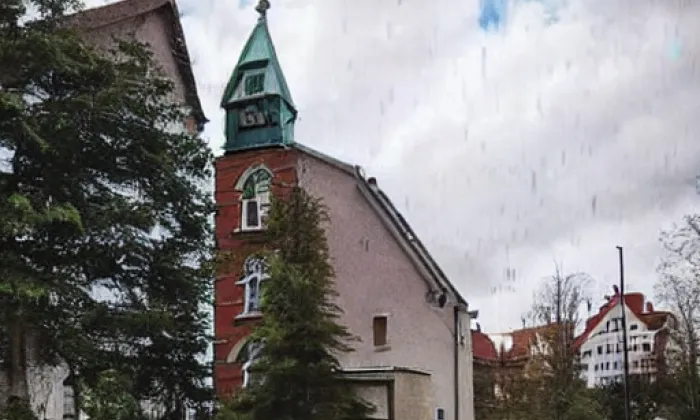 českobratrský kostel v Kralovicích – autumn