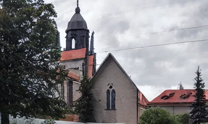 českobratrský kostel v Kralovicích – iluminace