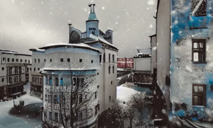 Újezdská brána – winter