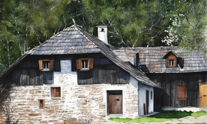 Antýgl – akvarel
