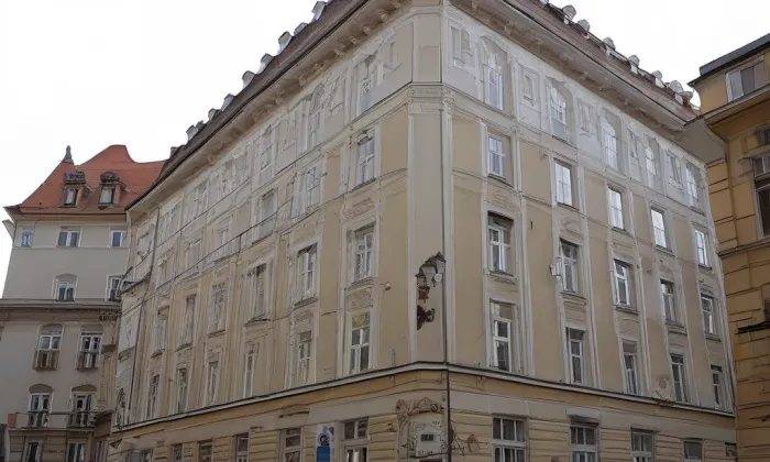Břehová 1 – akvarel