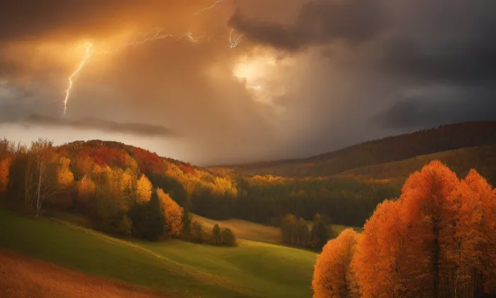 Bílá labuť – autumn