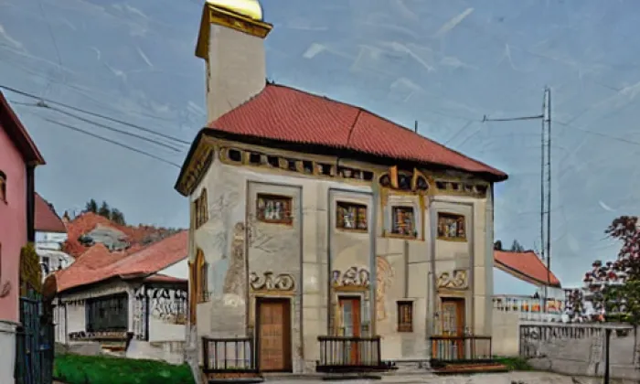 bývalá synagoga v Plaňanech – iluminace