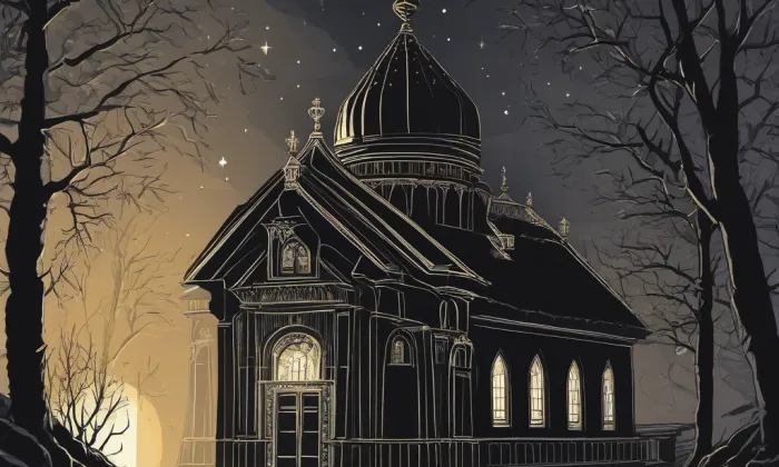 Bývalá synagoga Velvary – noc