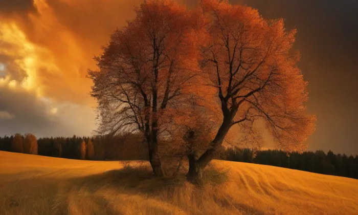Bývalá tvrz v Malíkovicích – autumn