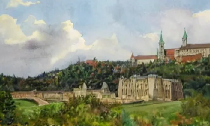 Bambouch – akvarel