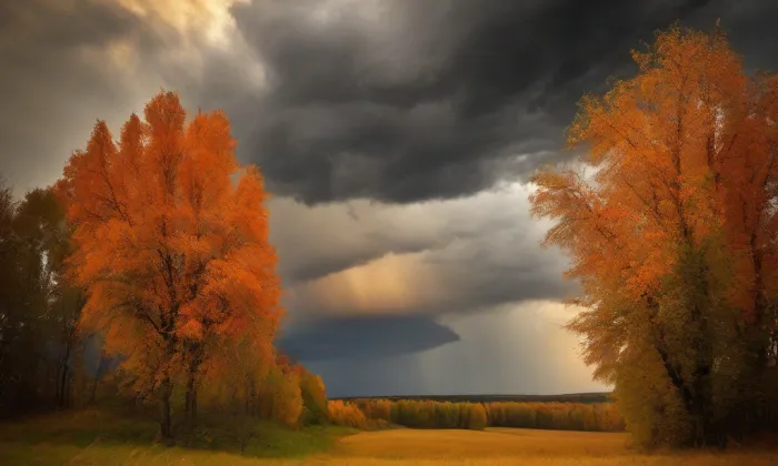 baptistická modlitebna ve Vikýřovicích – autumn