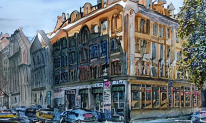 Barborská 22 – akvarel